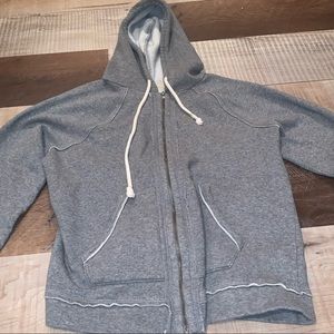 grey womens zip up jacket